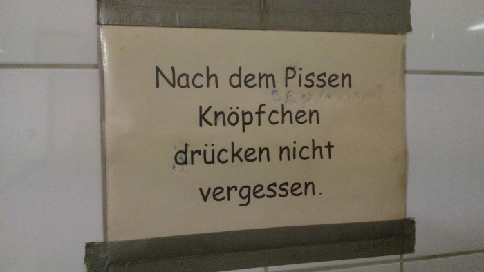 Mysteriöses Nach-dem-Pissen